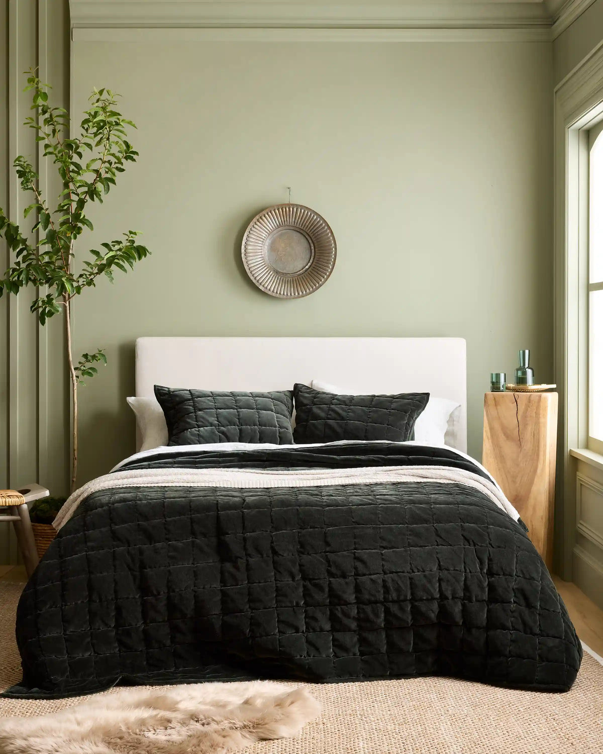 Cotton Velvet Box Quilt Set