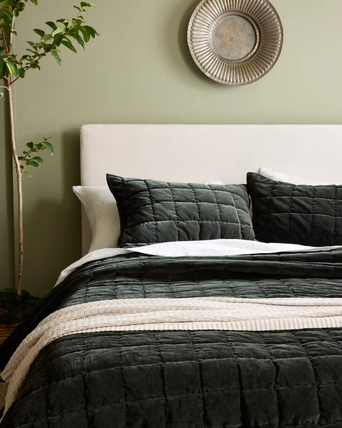 Cotton Velvet Box Quilt Set