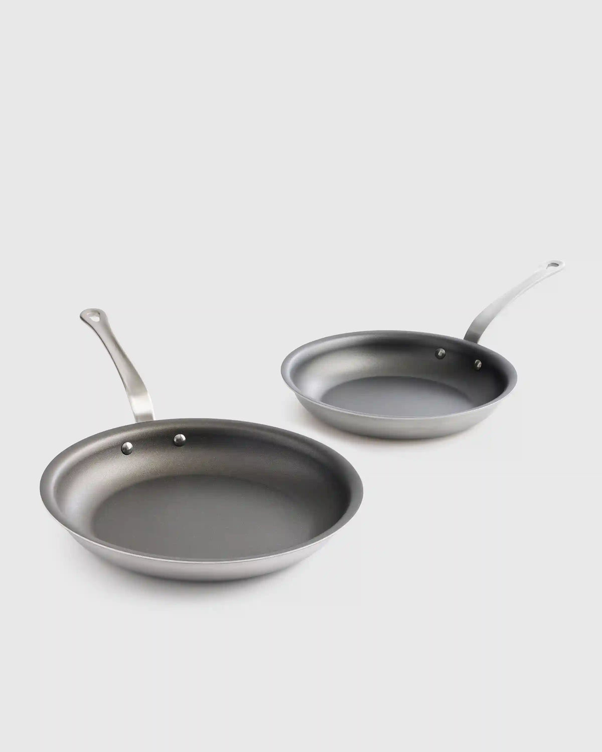 5-Ply Stainless Steel Nonstick Cookware: 2-Piece Frying Pan Set: 10" & 12"