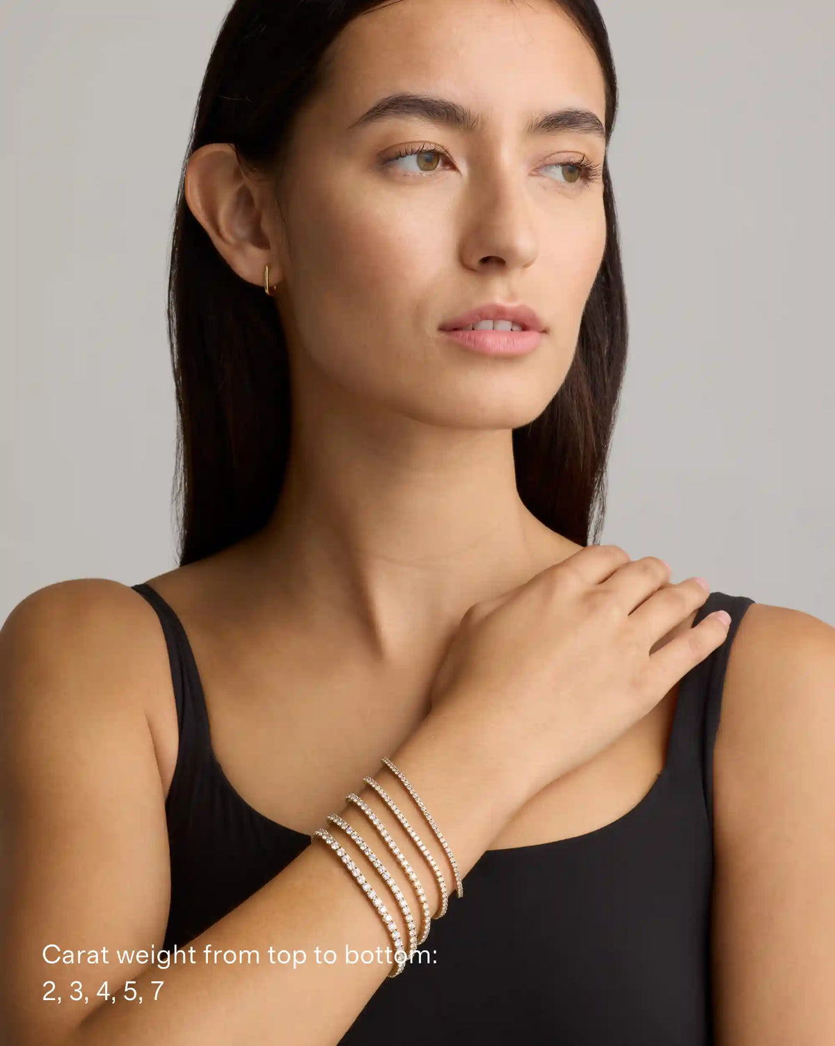 14K Gold Lab Grown Diamond Tennis Bracelet - 5ctw