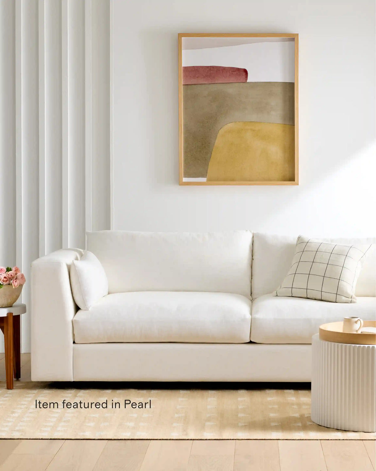 Oasis L Sectional in Performance Linen