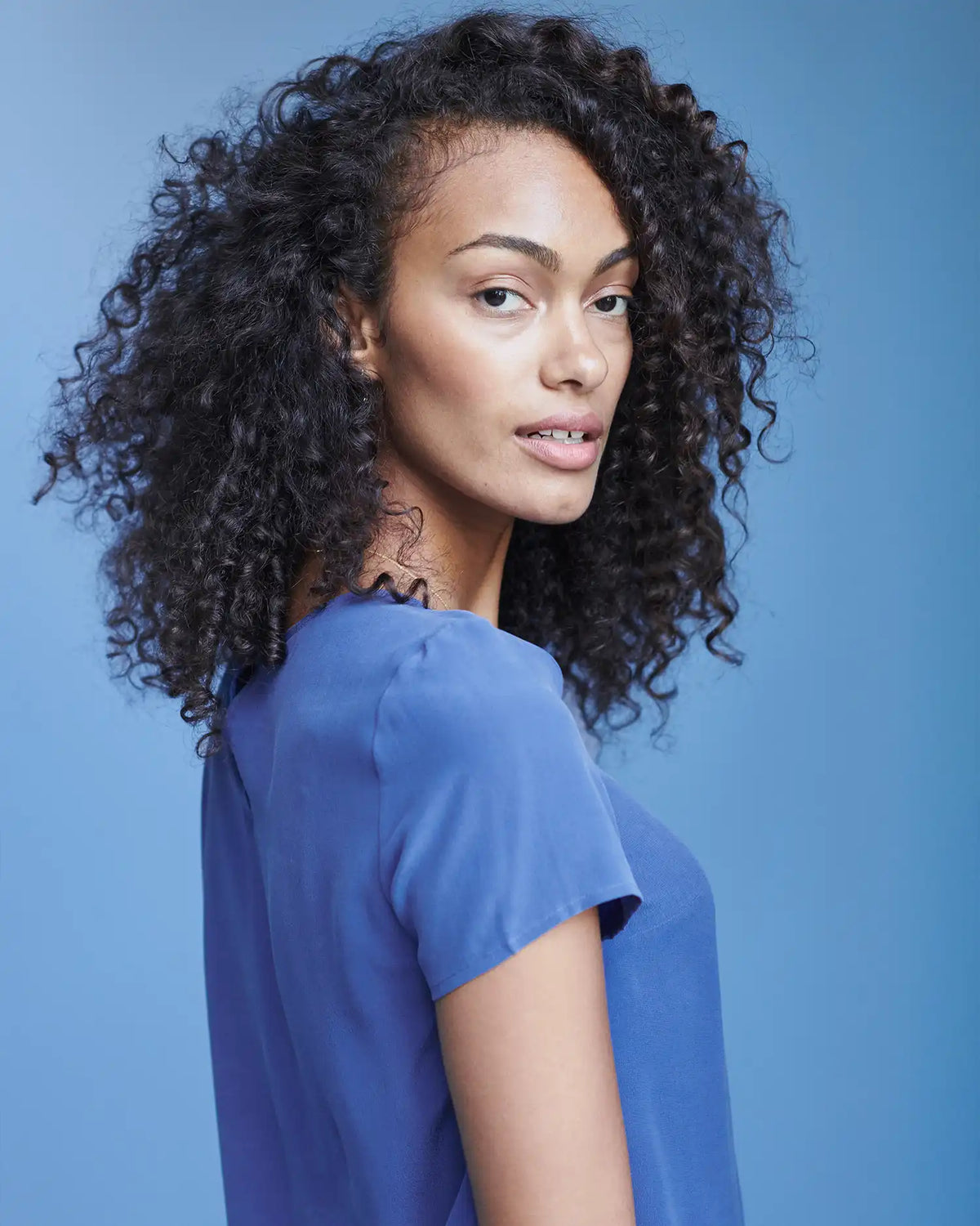 Washable Stretch Silk Tee