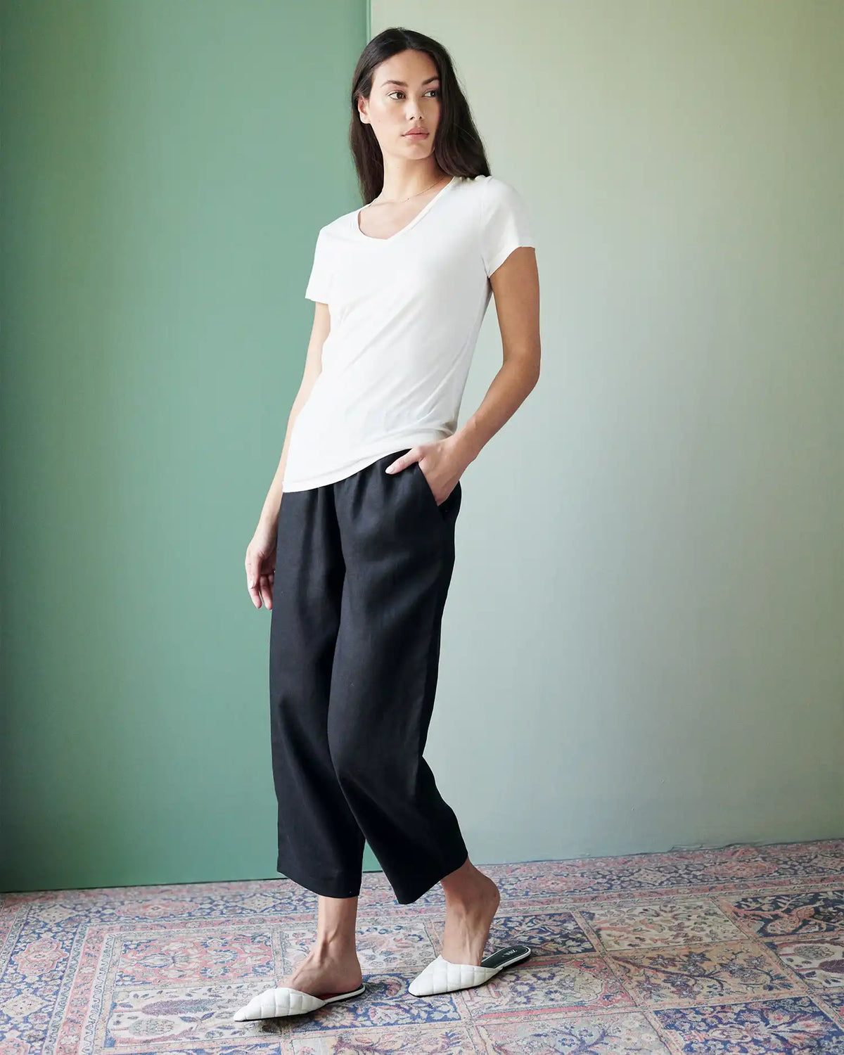 Cotton Modal V-Neck Tee
