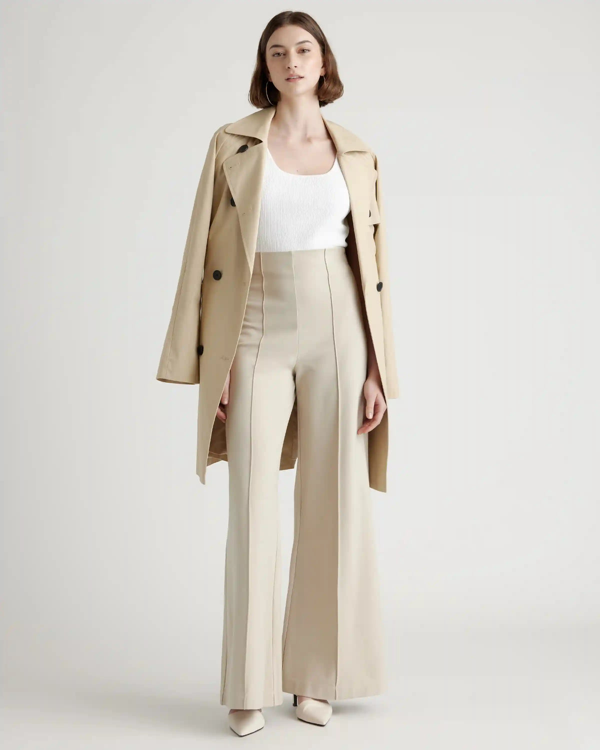 Ultra-Stretch Ponte Super Wide Leg Pants