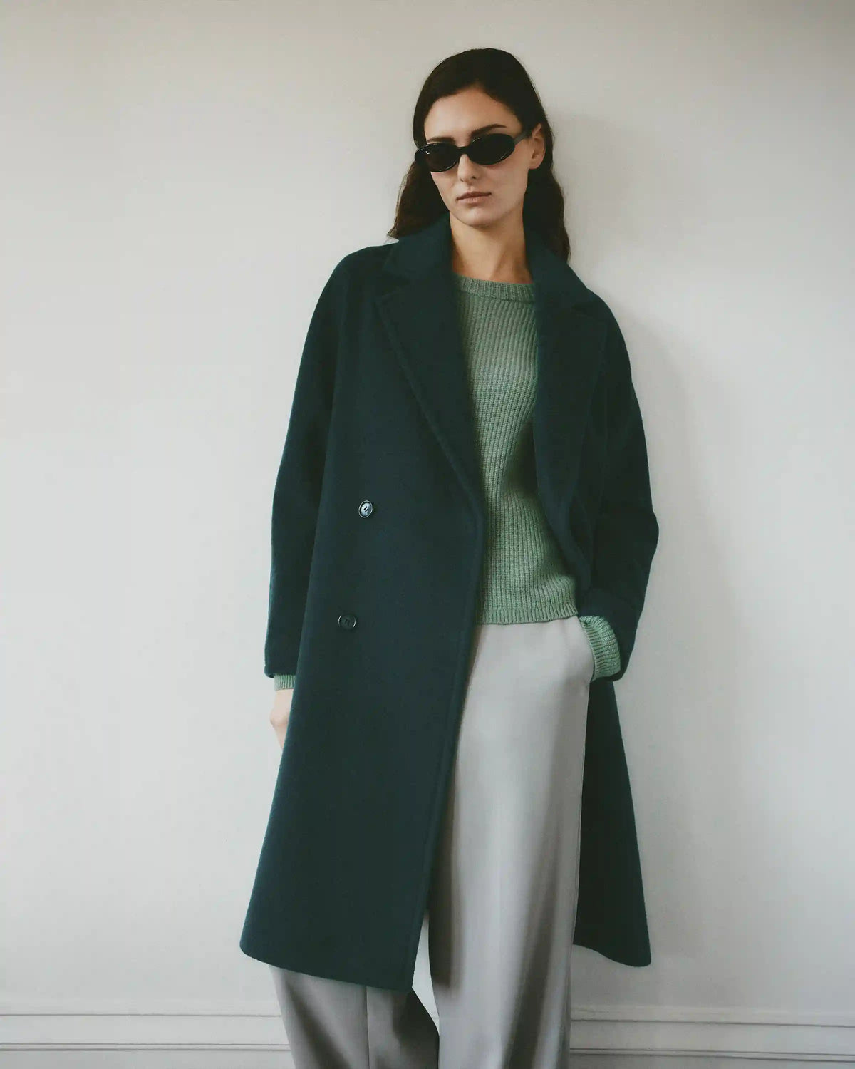 Mongolian Cashmere Fisherman Crewneck Sweater
