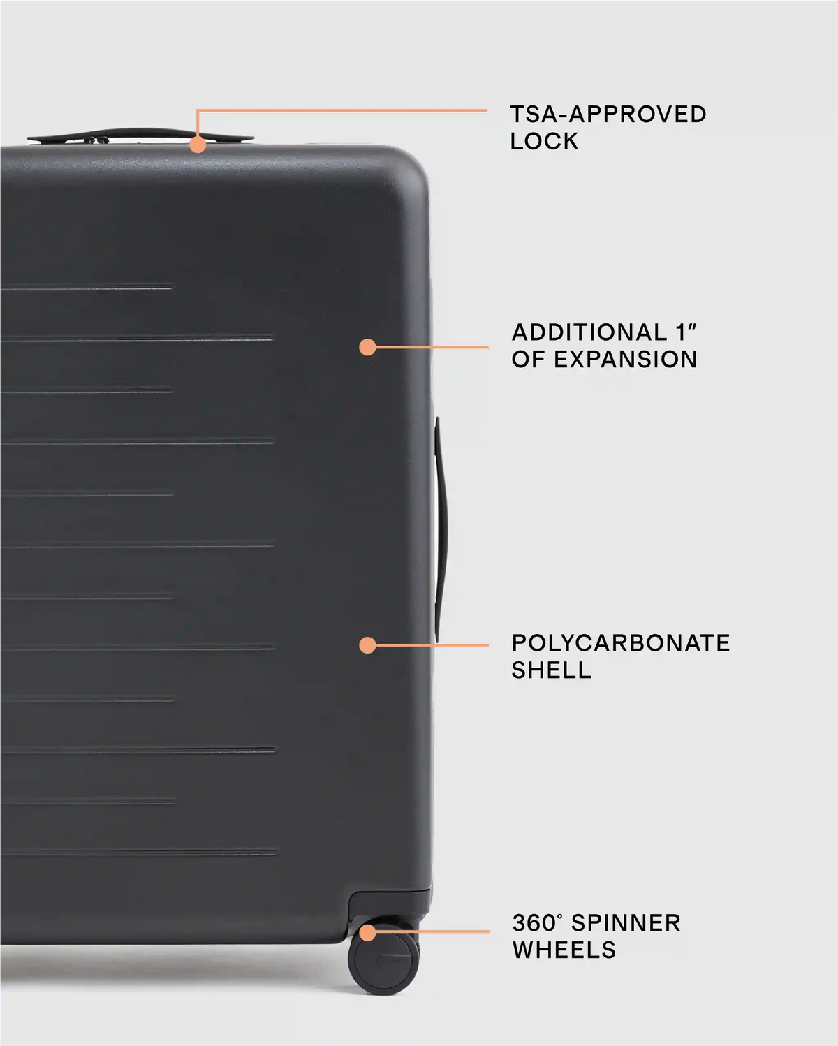 Expandable Medium Check-In Suitcase