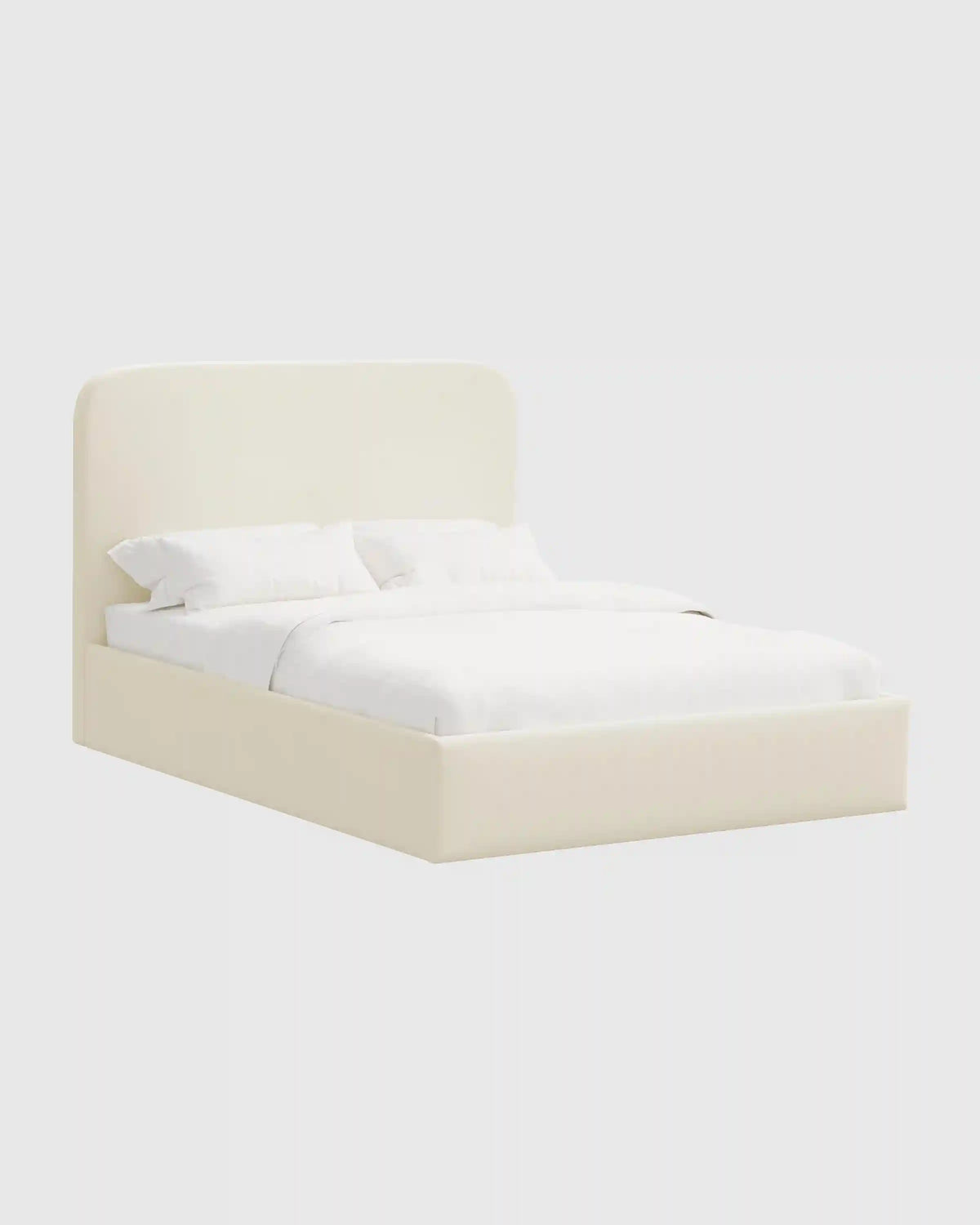 Curved Bed in Performance Linen