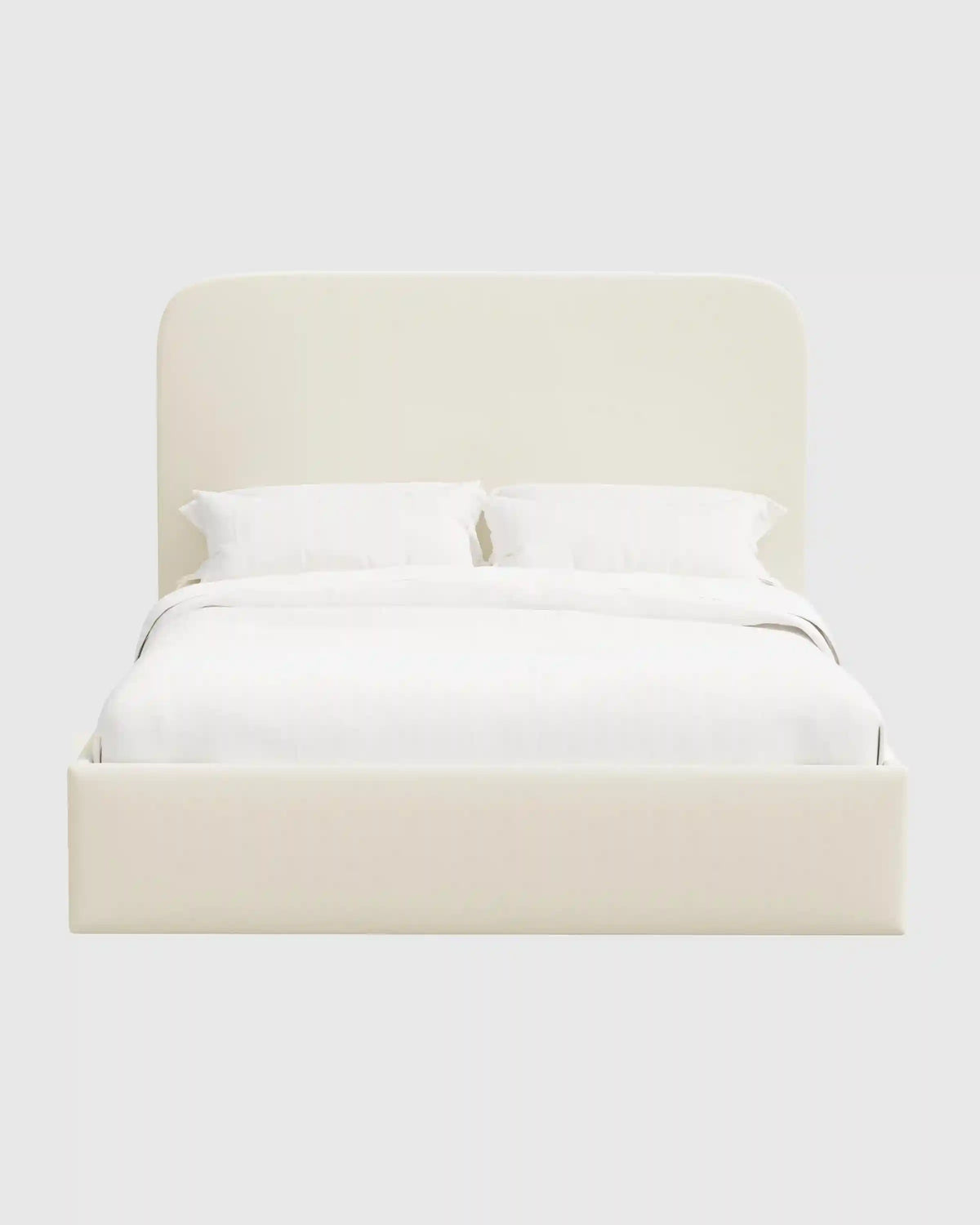 Curved Bed in Performance Linen