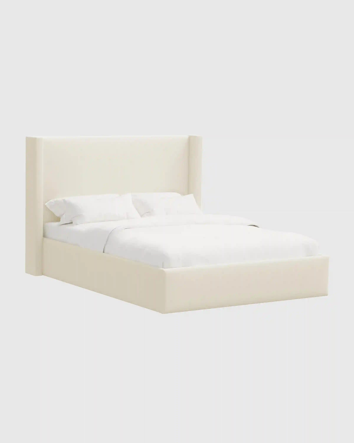 Wingback Bed in Performance Linen Blend
