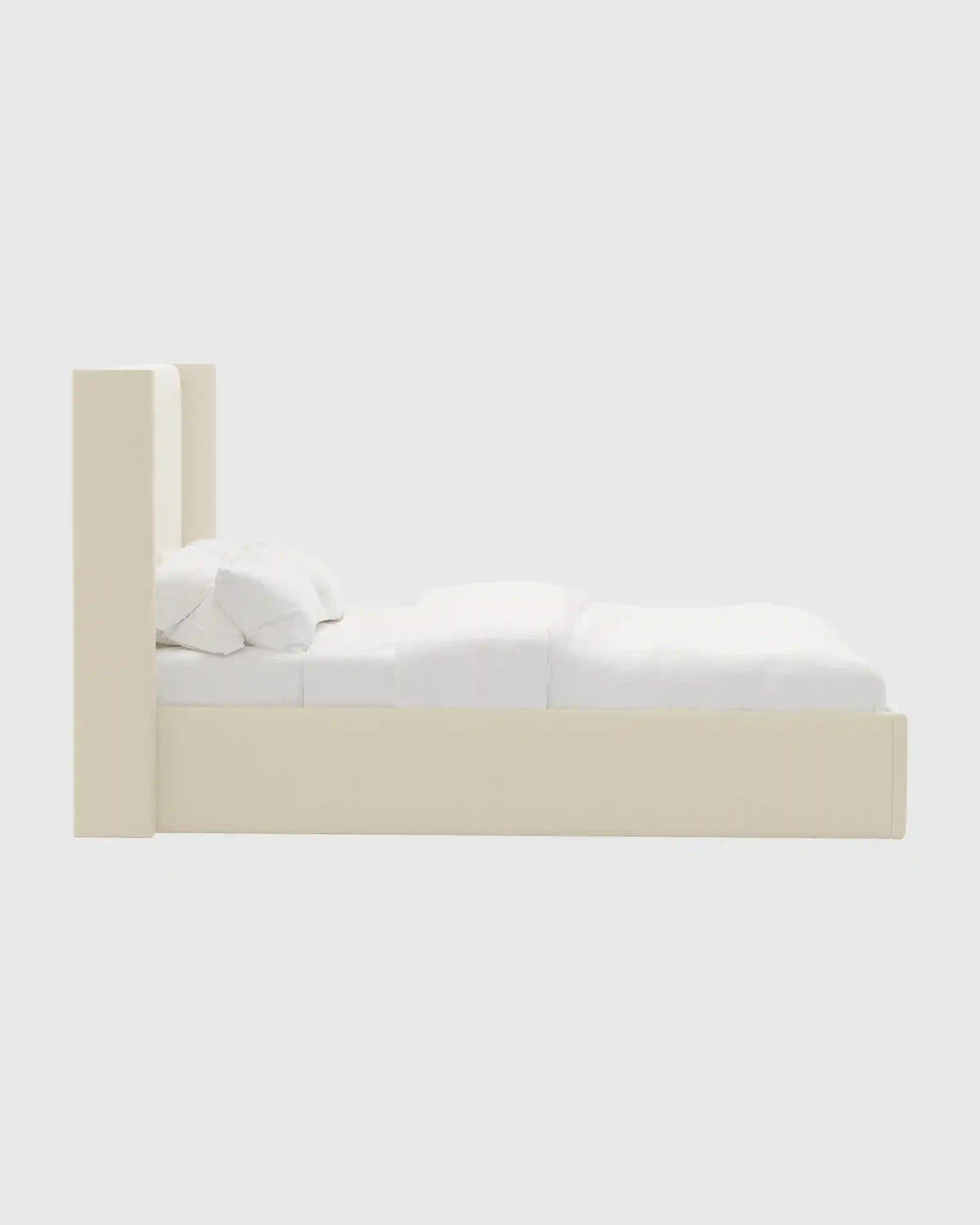 Wingback Bed in Performance Linen Blend
