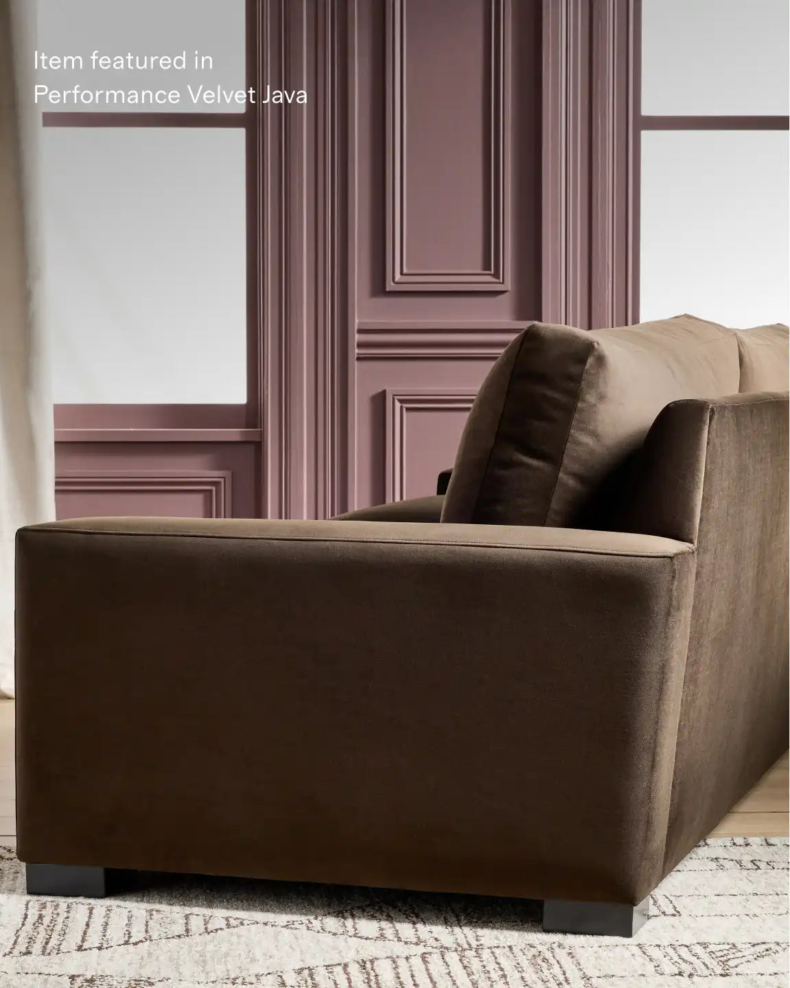 Brennan Swivel Chair in Performance Velvet