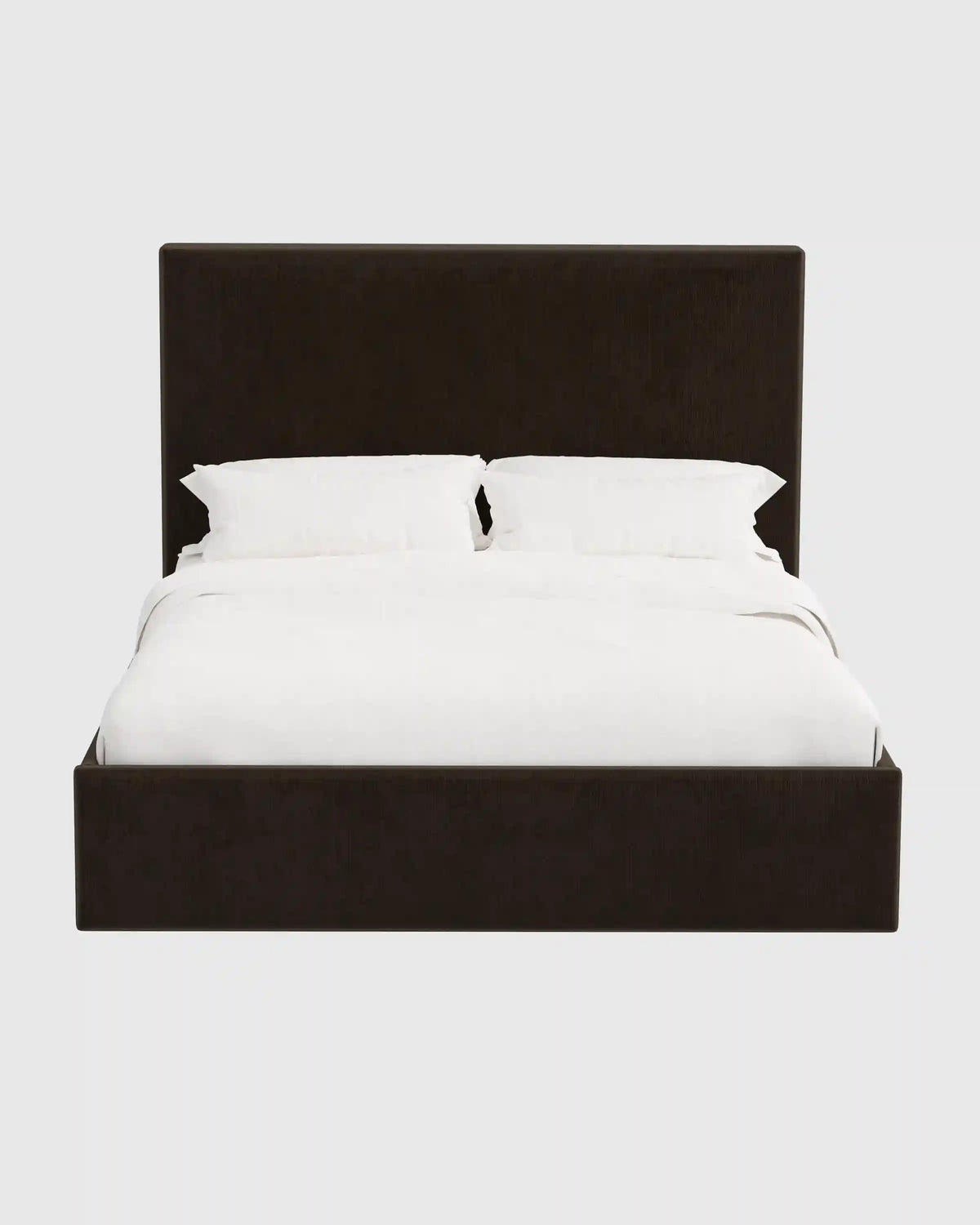 Square Bed in Performance Velvet