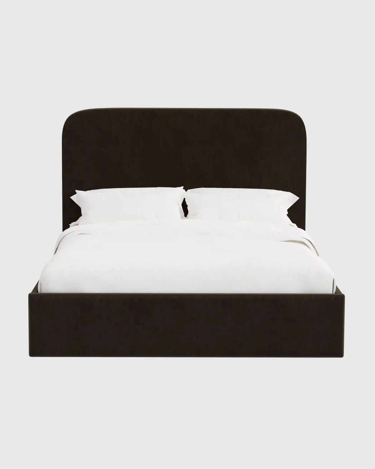 Curved Bed in Performance Velvet