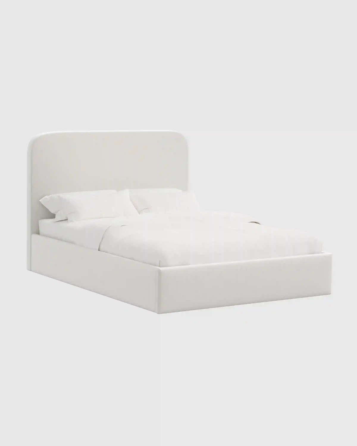Curved Bed in Performance Velvet
