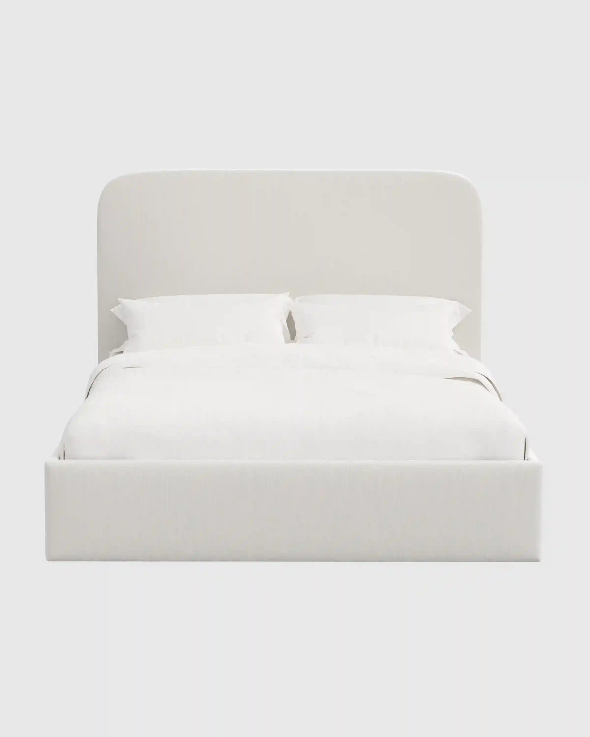 Curved Bed in Performance Velvet