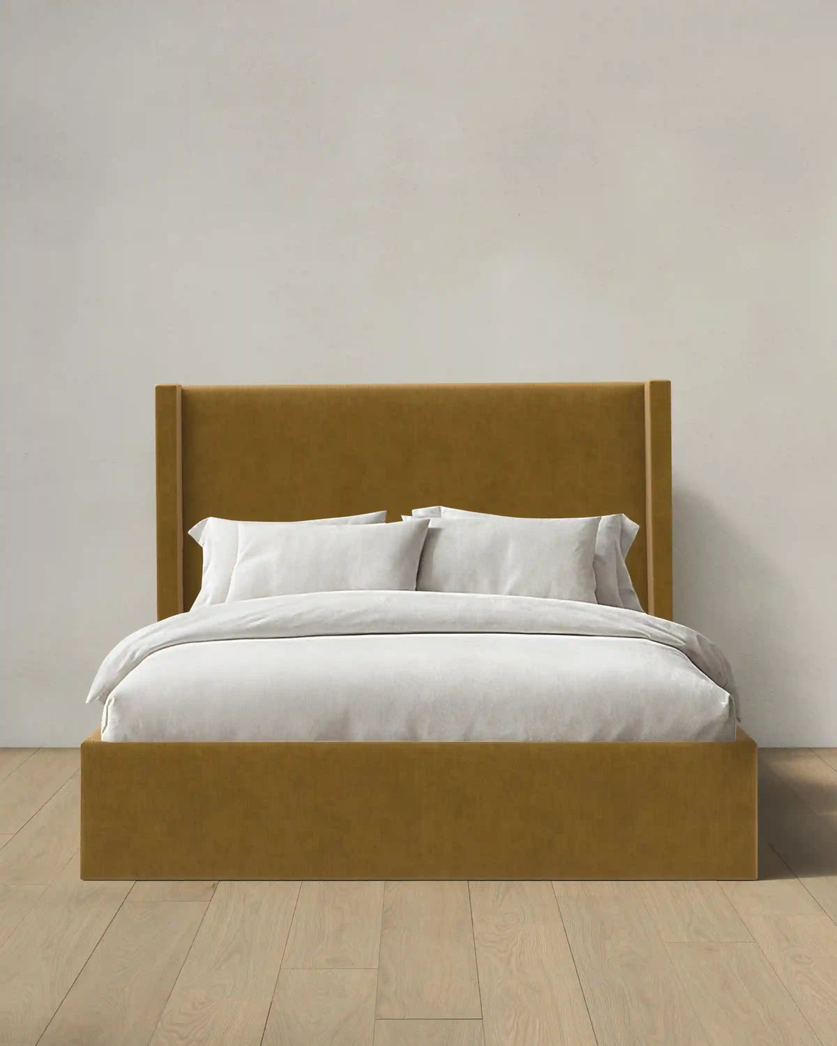 Wingback Bed in Performance Velvet