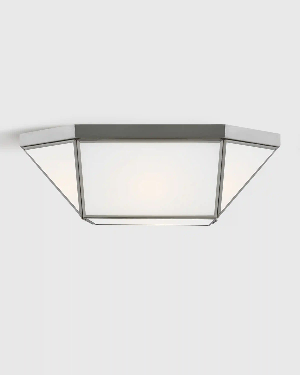 Geometric Steel Flush Mount