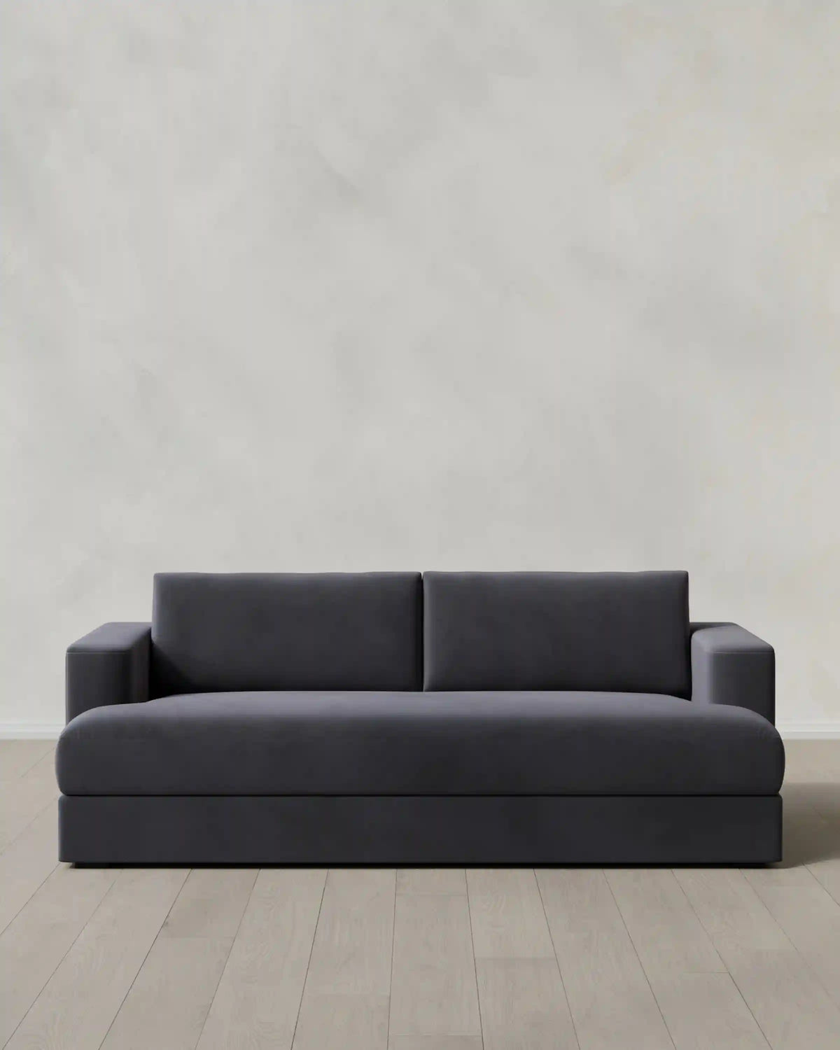 Sierra Curved Arm Sofa in Performance Velvet