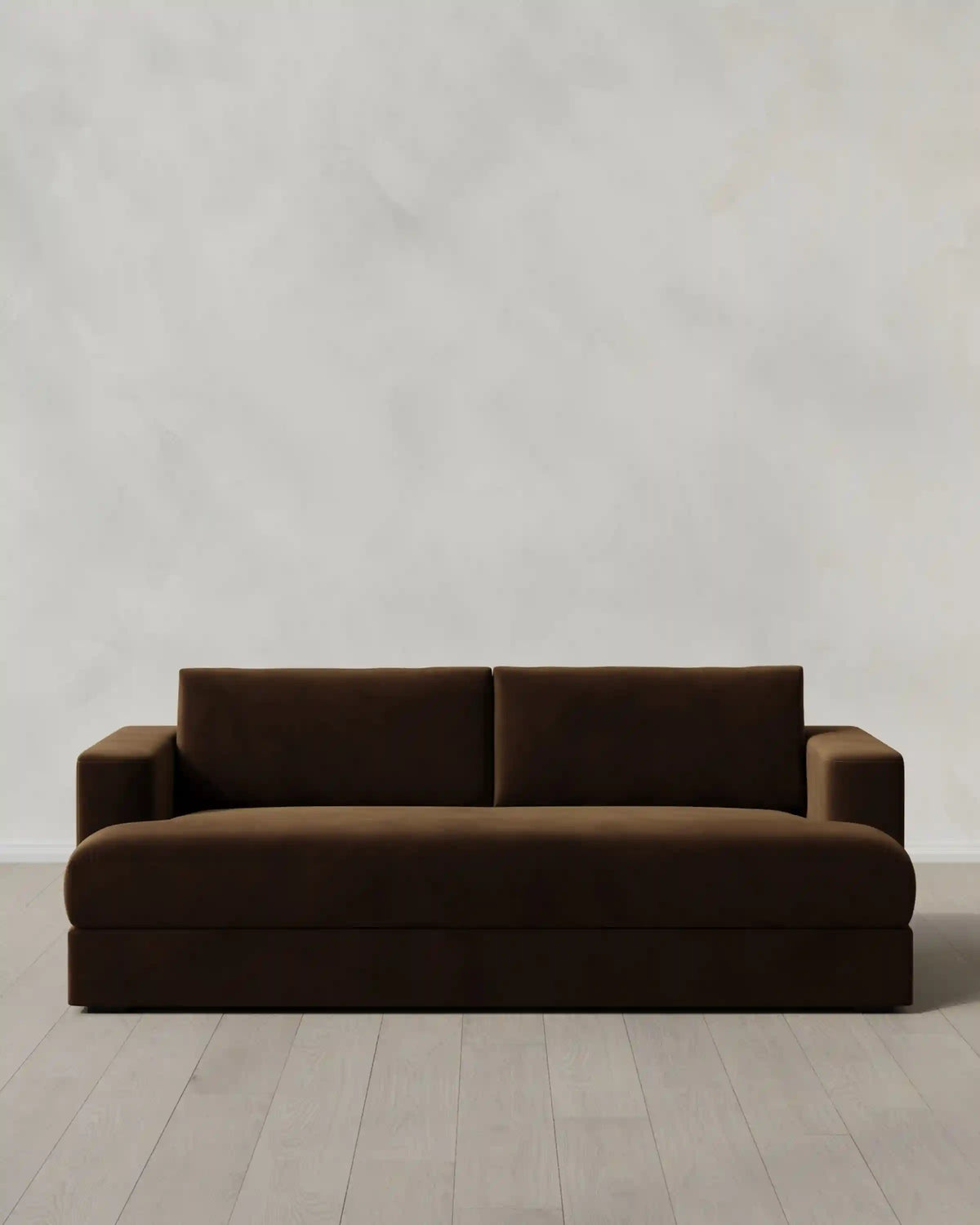 Sierra Curved Arm Sofa in Performance Velvet