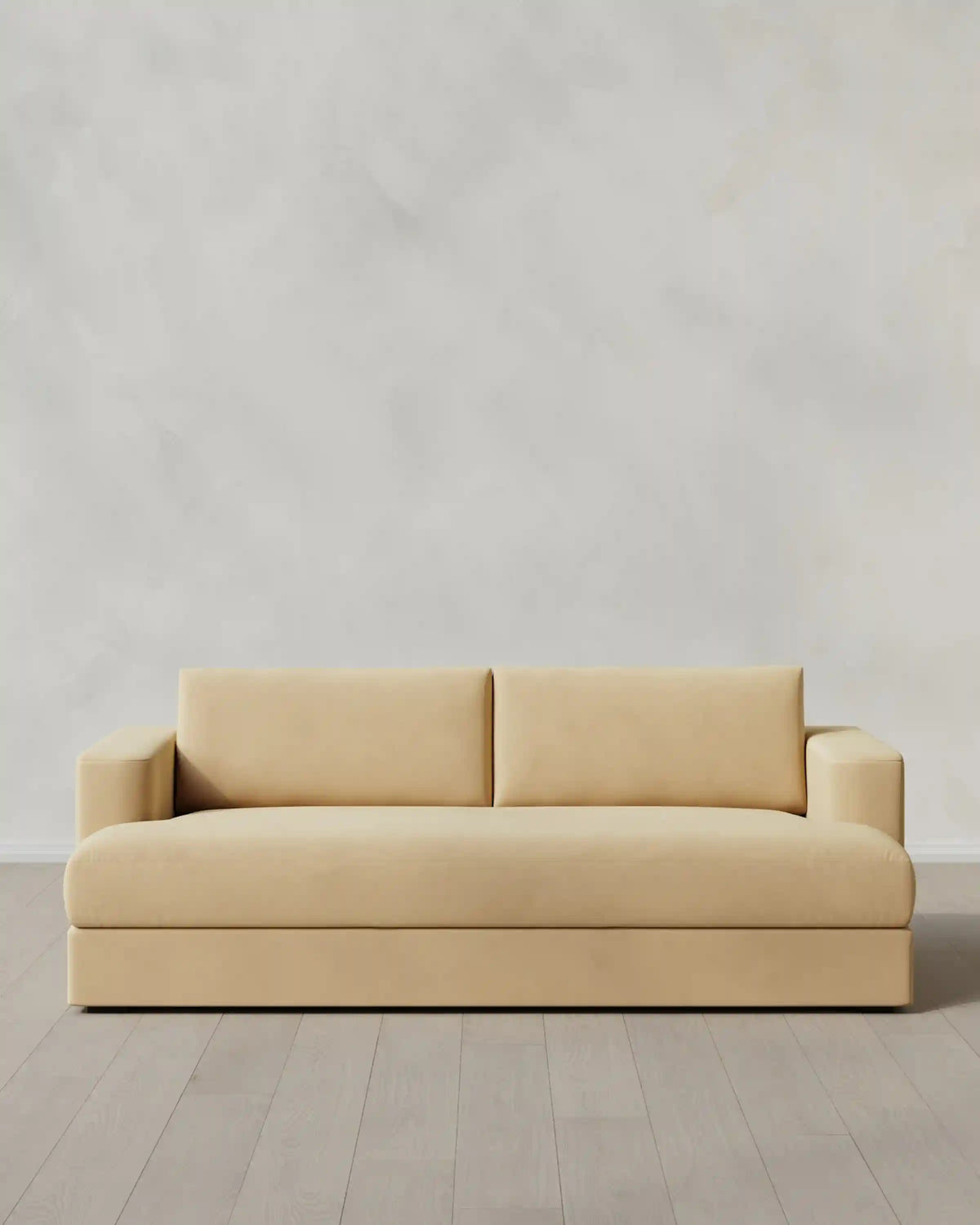 Sierra Curved Arm Sofa in Performance Velvet