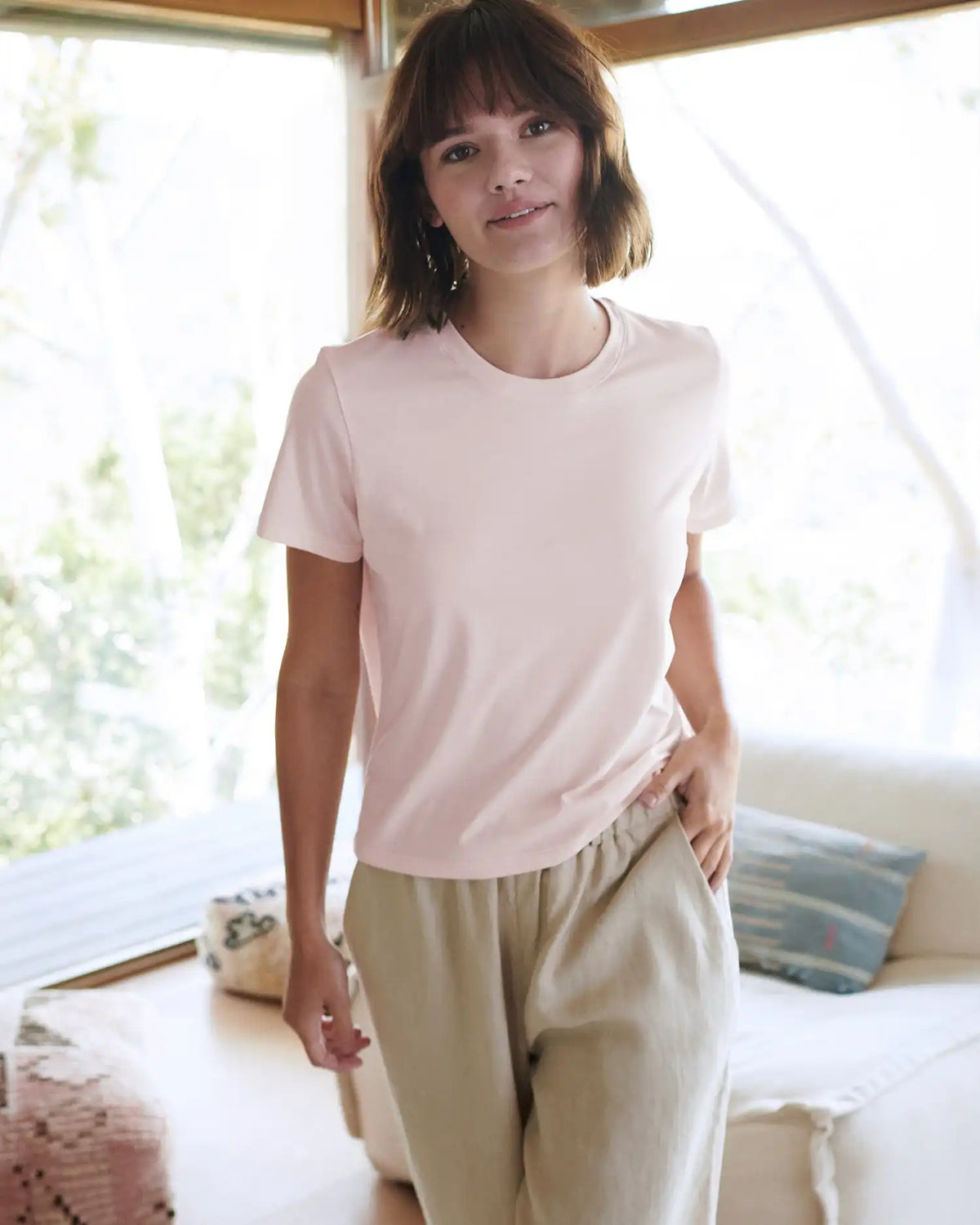 100% Organic Cotton Boxy Crewneck Tee (3-Pack)