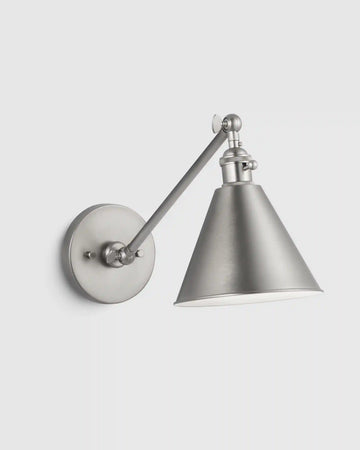 Articulating Single Arm Steel Wall Sconce