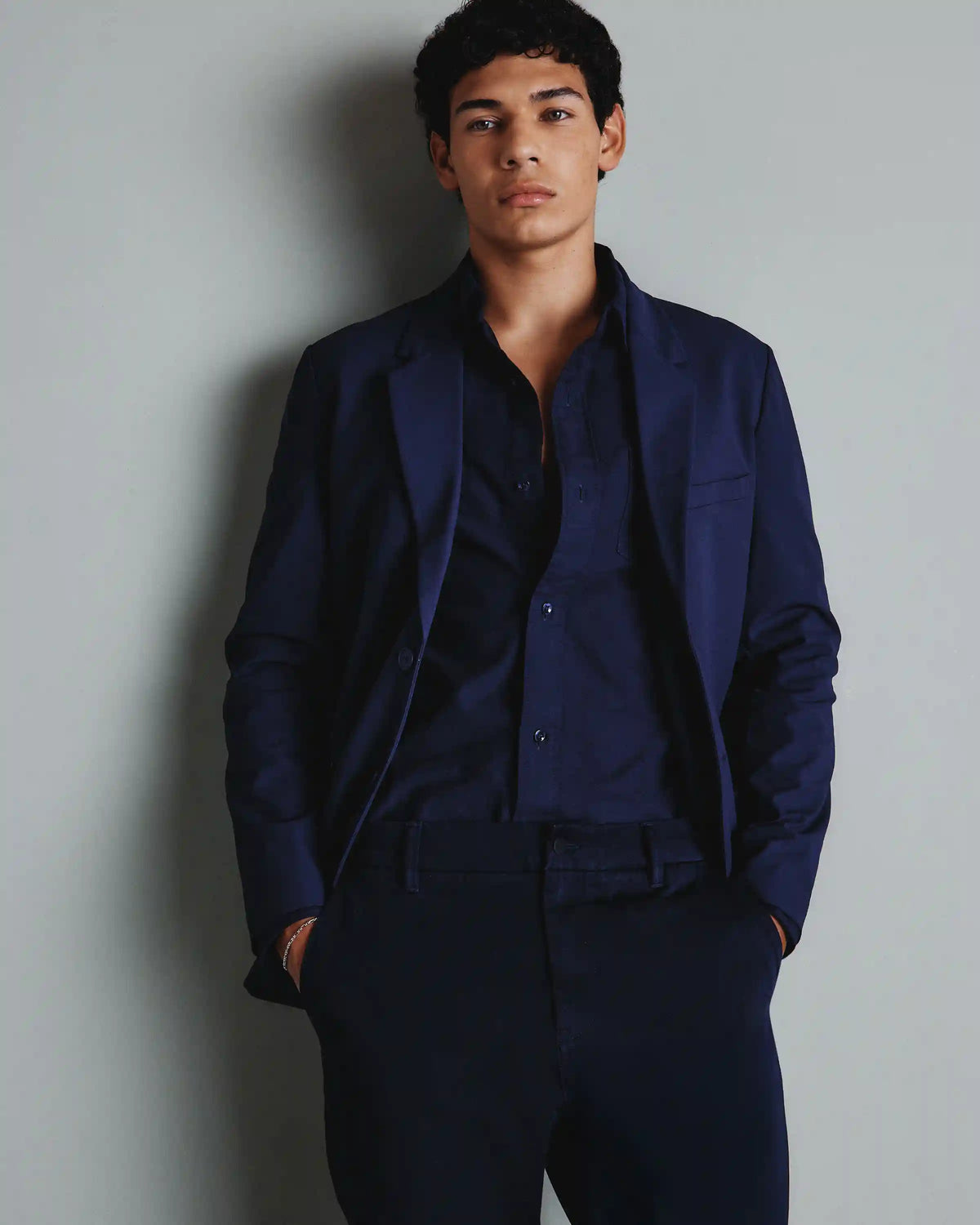 Organic Cotton Stretch Textured Twill Shirt