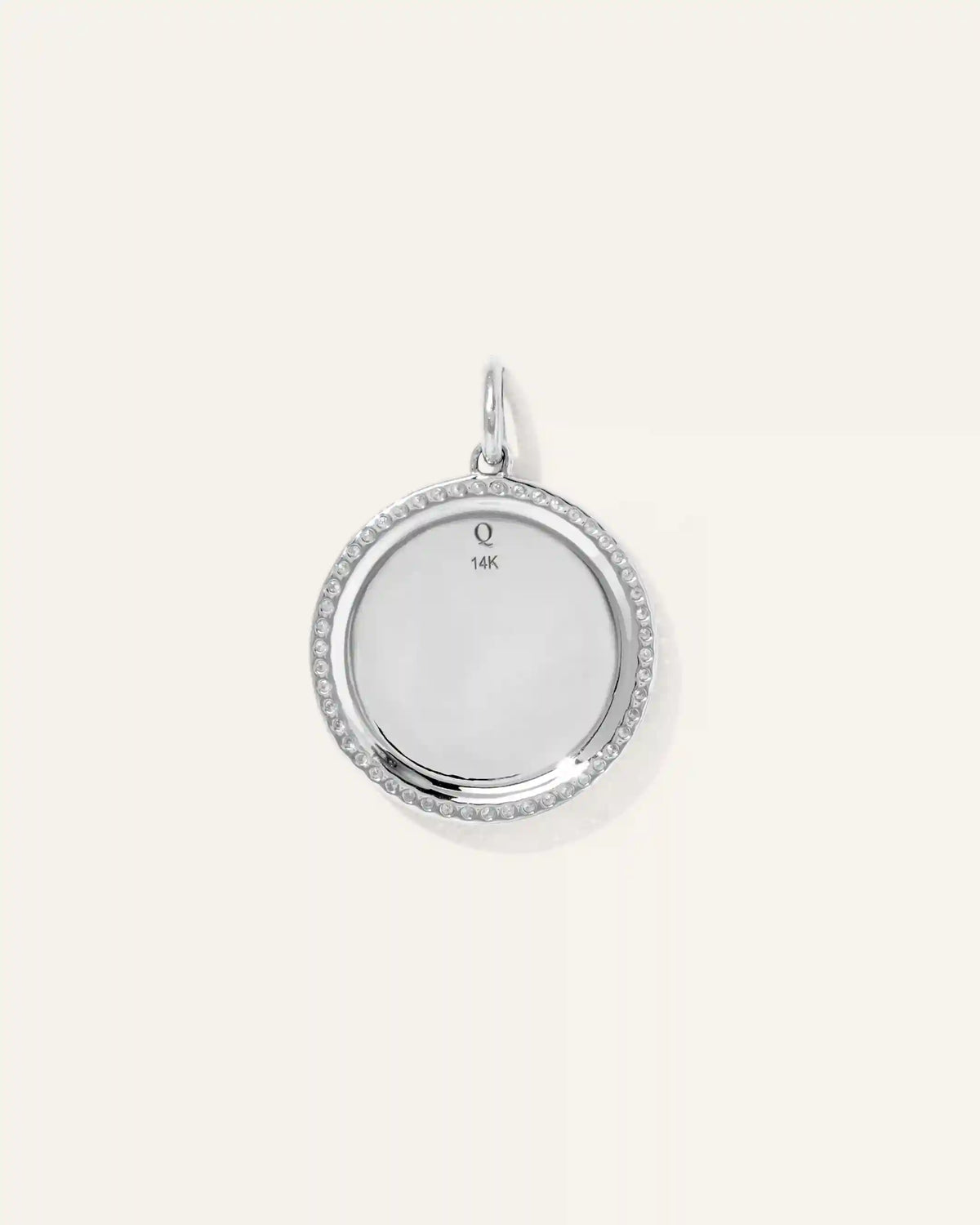 14K Gold Pave Zodiac Medallion Necklace