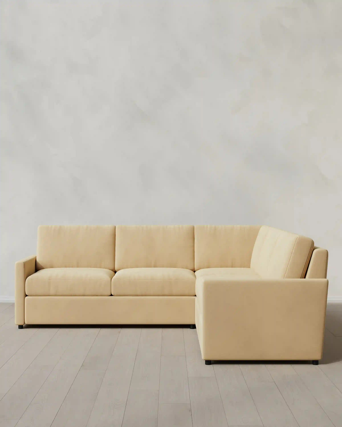 Brennan L Sectional in Performance Velvet