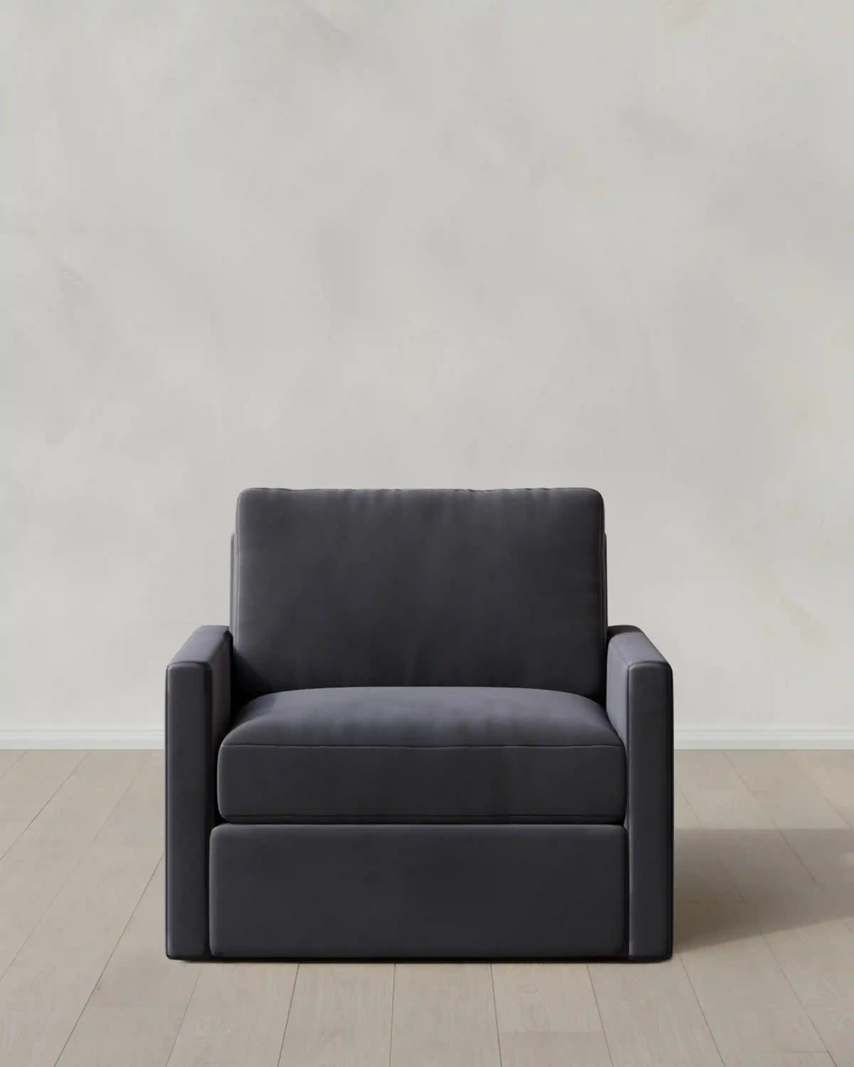 Brennan Swivel Chair in Performance Velvet