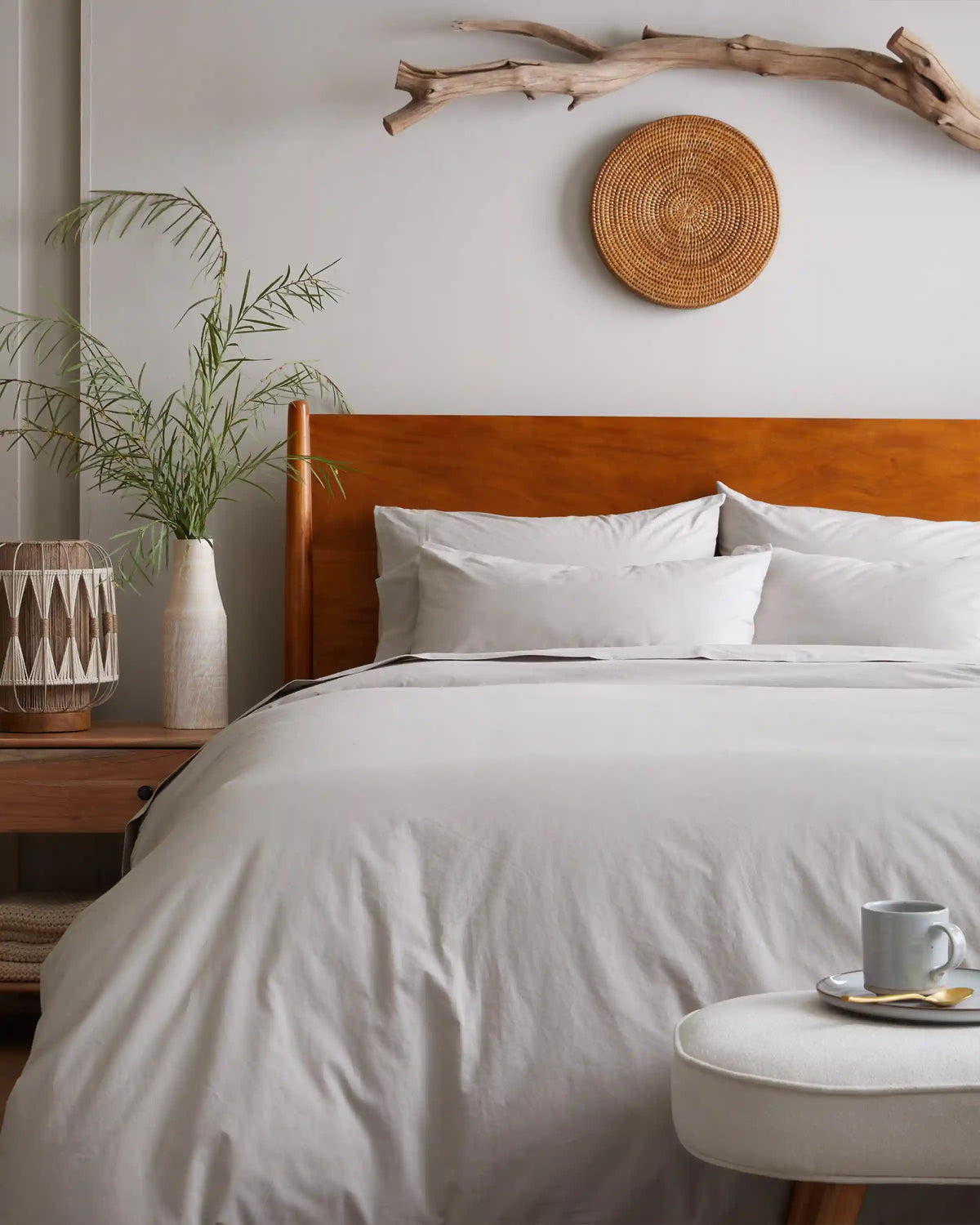 Organic Brushed Cotton Sham Set