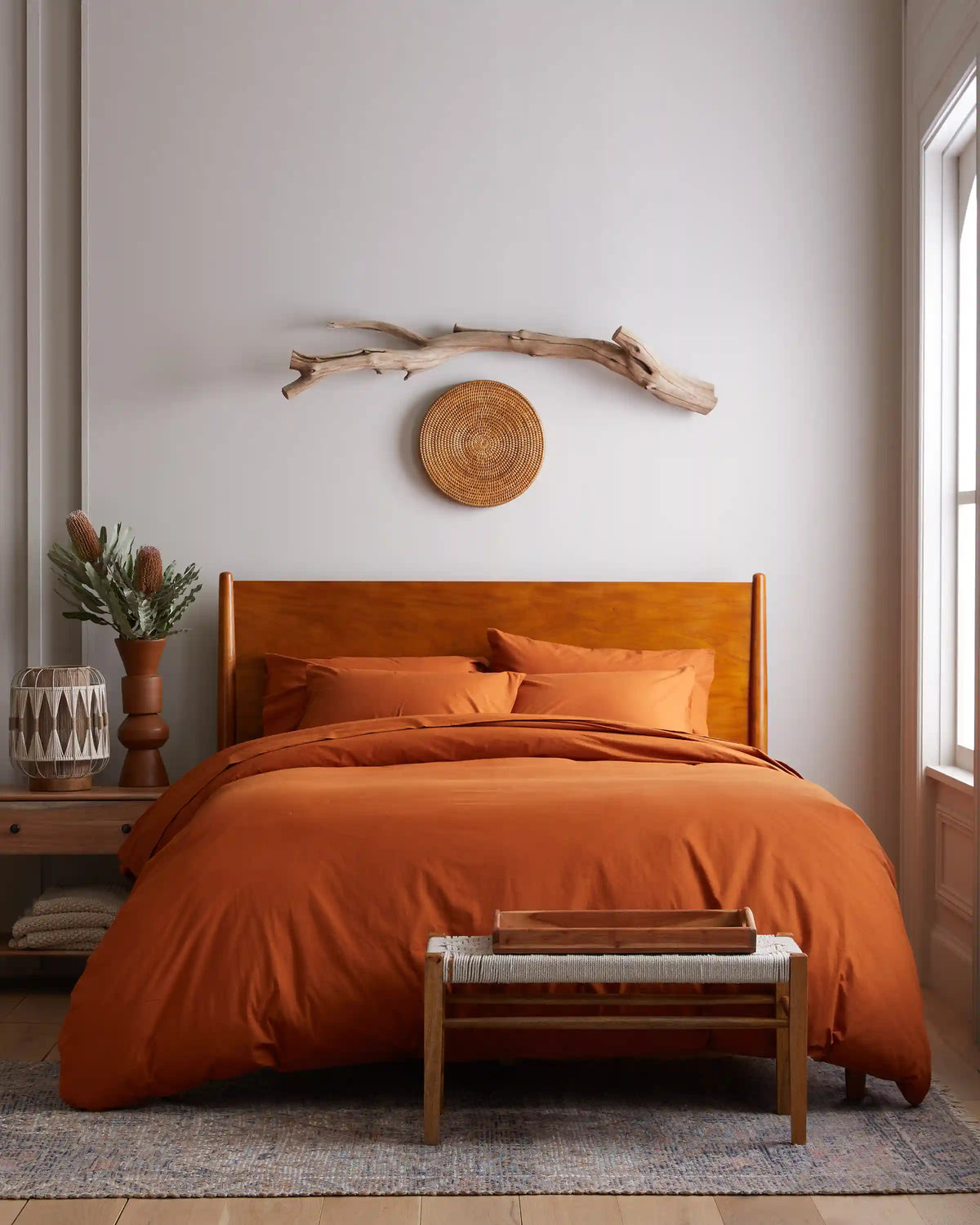 Organic Brushed Cotton Duvet Cover Set