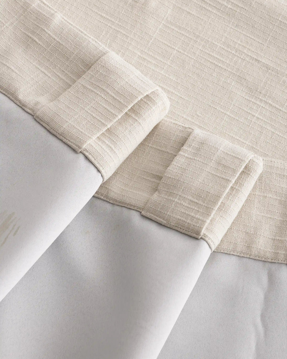 Cotton Slub Room Darkening Curtain - Single Panel