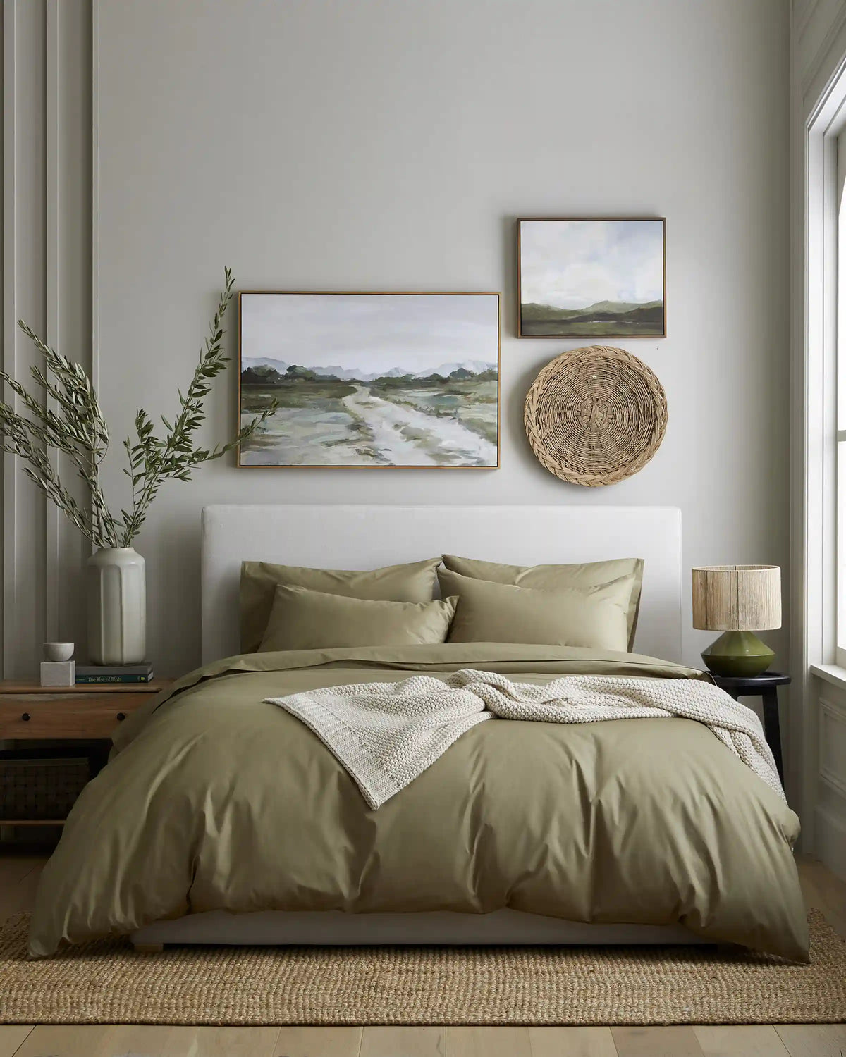 Organic Crisp Percale Sham Set
