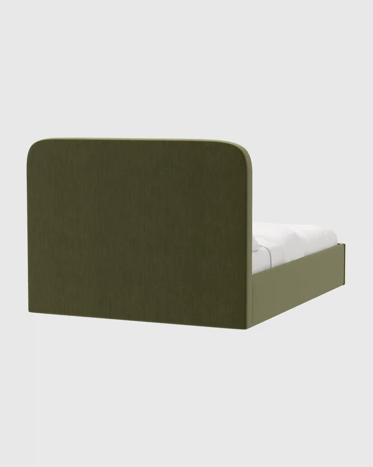 Curved Bed in Performance Velvet