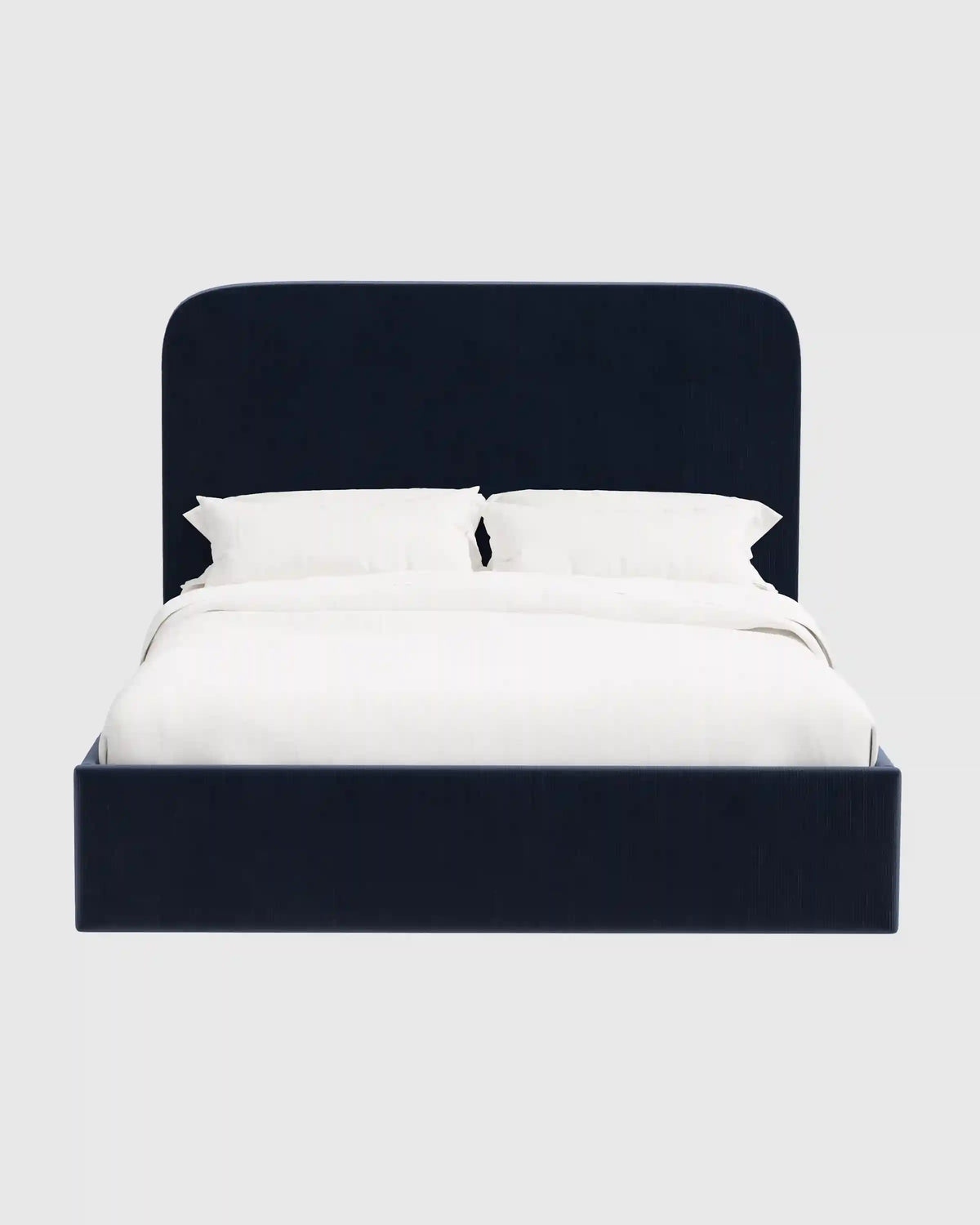 Curved Bed in Performance Velvet