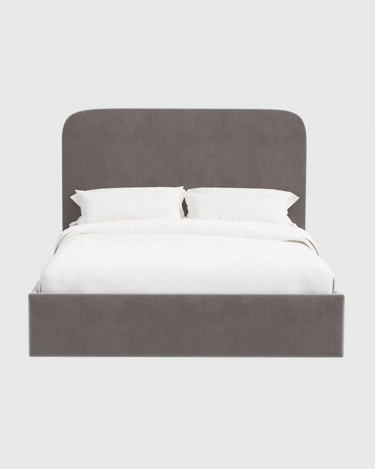 Curved Bed in Performance Velvet