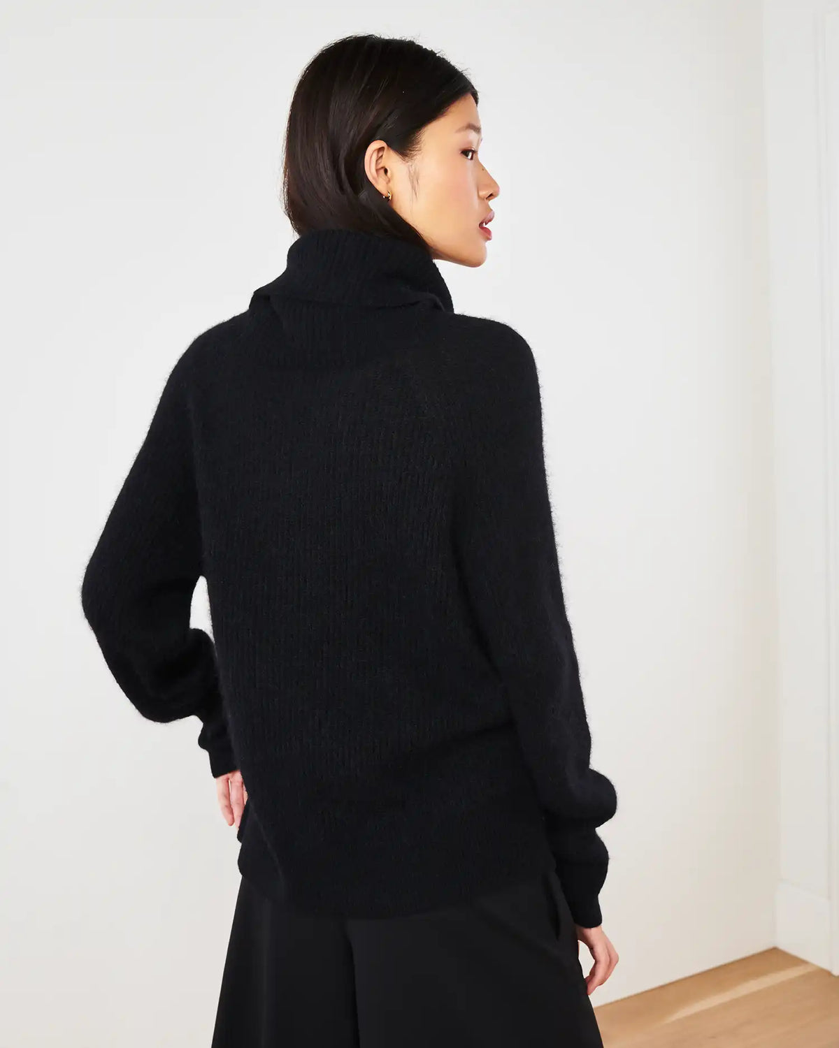 Baby Alpaca-Wool Turtleneck