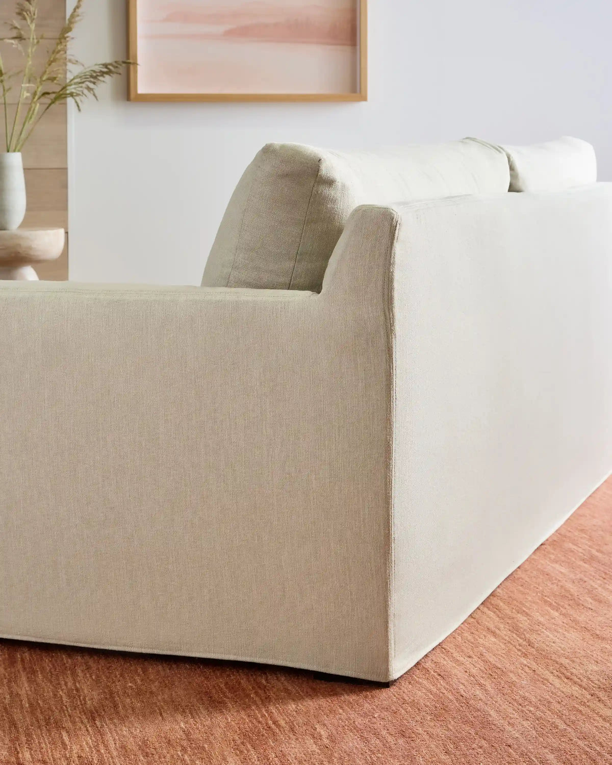 Ellery Slipcover Sofa in Performance Linen
