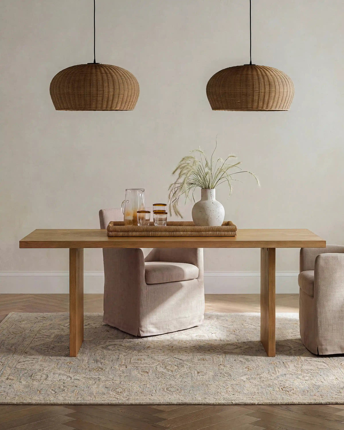 Solid Wood Plank Dining Table