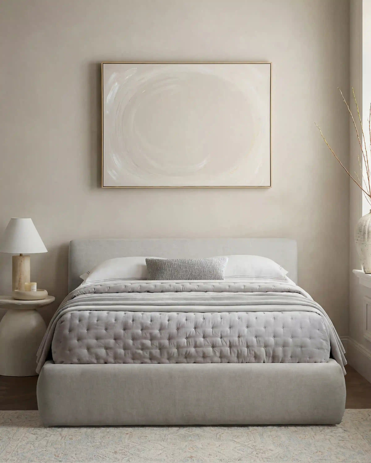 Plush Low Profile Platform Bed