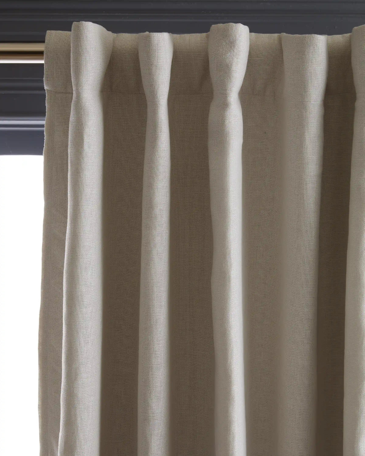 European Linen Room Darkening Curtain - Single Panel