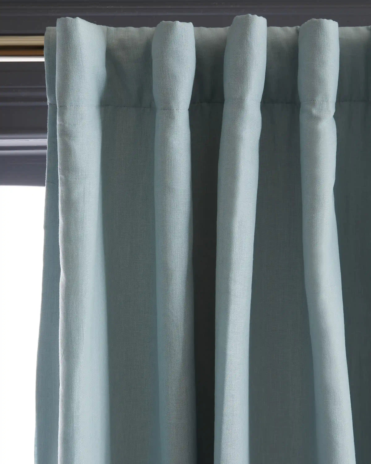 European Linen Room Darkening Curtain - Single Panel