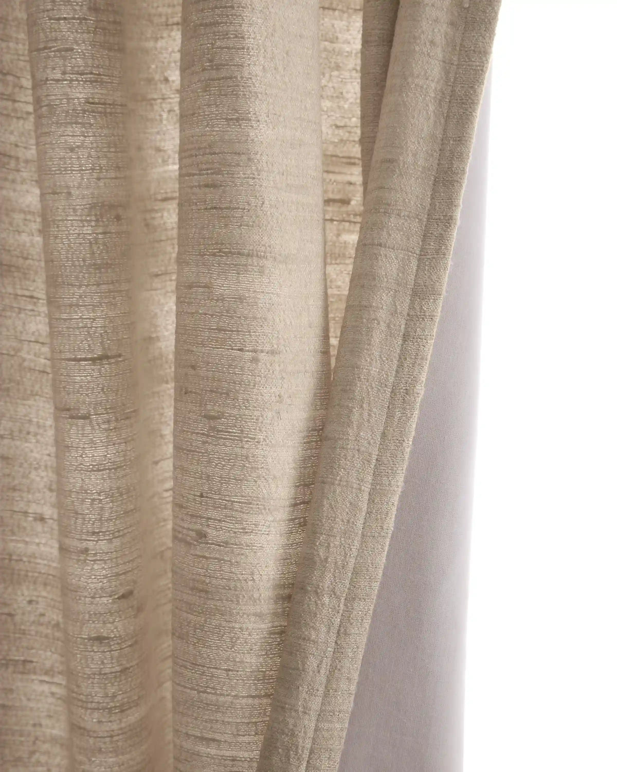 Raw Silk Curtain - Single Panel