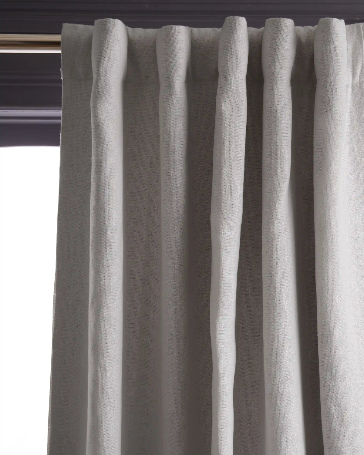 Heavyweight European Linen Room Darkening Curtain