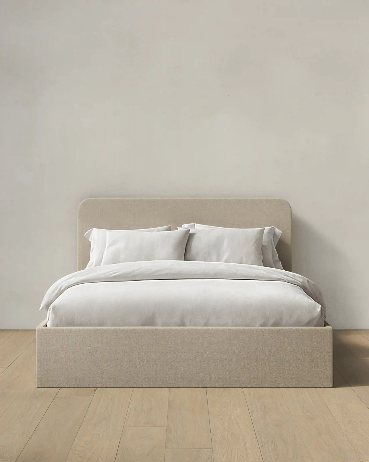 100% Linen Curved Bed