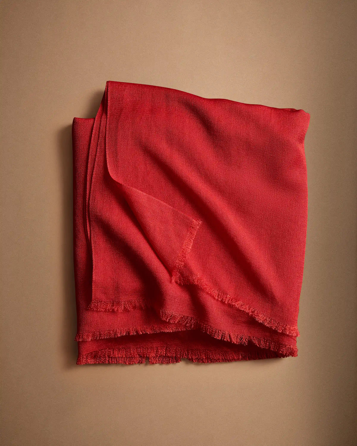 Featherweight Cashmere Silk Frayed Edge Scarf