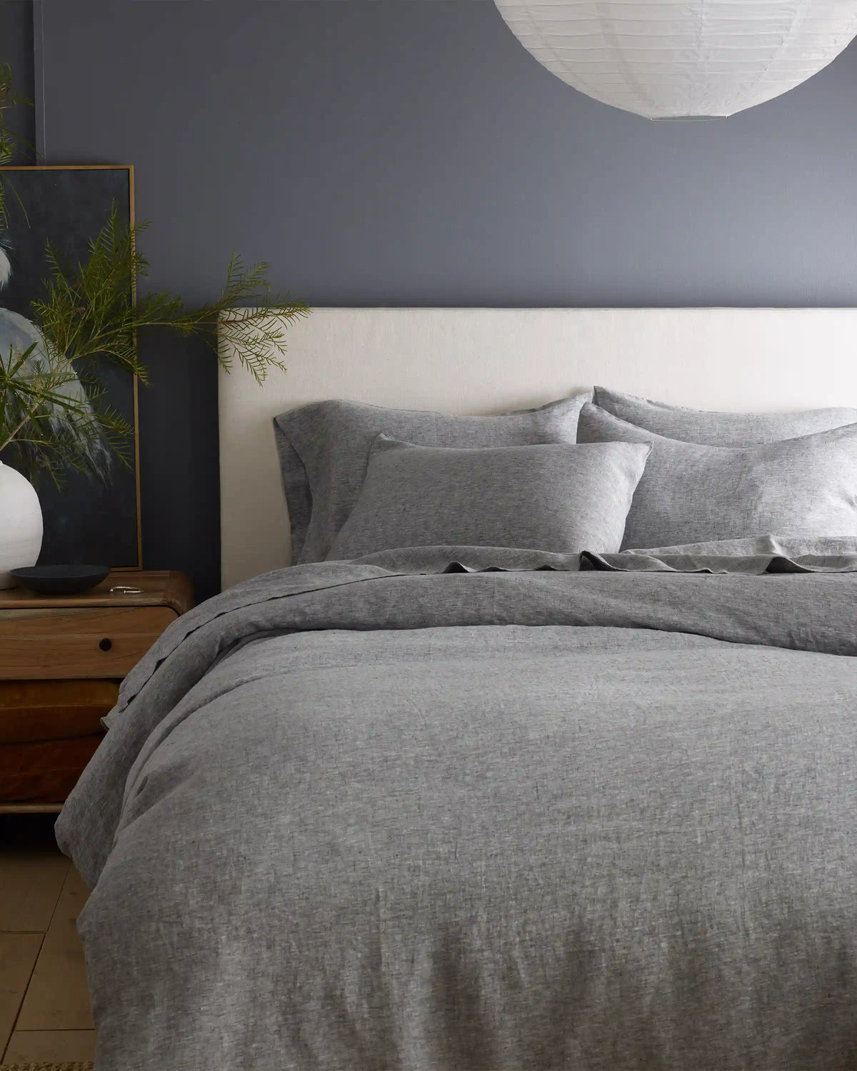 European Linen Chambray Duvet Cover Set