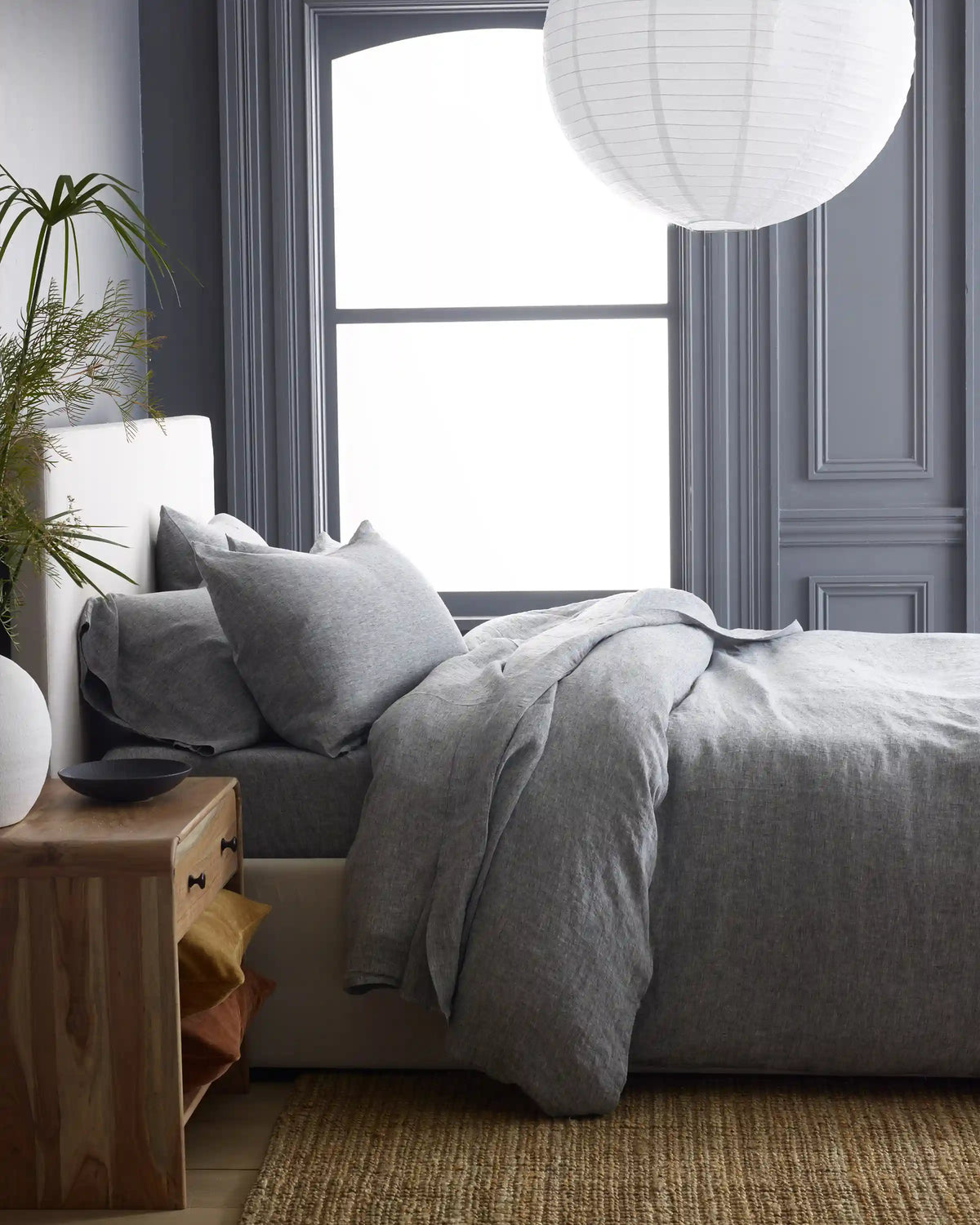 European Linen Chambray Deluxe Bedding Bundle