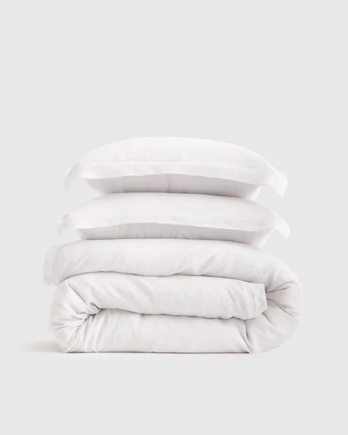 European Linen Double Flange Duvet Cover Set